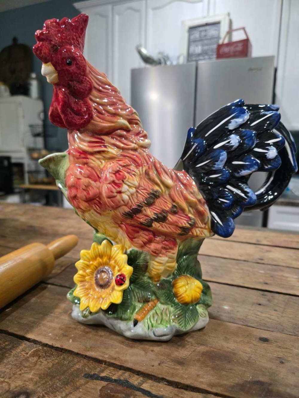 Ceramic Rooster Pitcher
